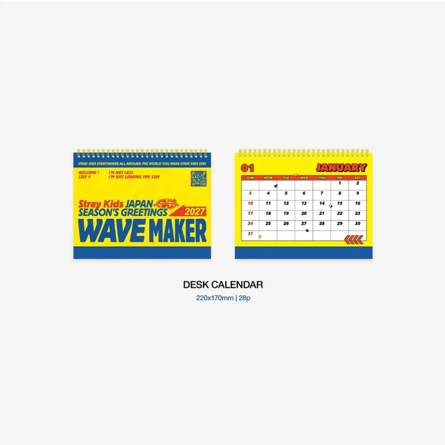 PRE-ORDER Stray Kids Japan Season's Greetings 2027 WAVE MAKER (Standard Edition) + POB