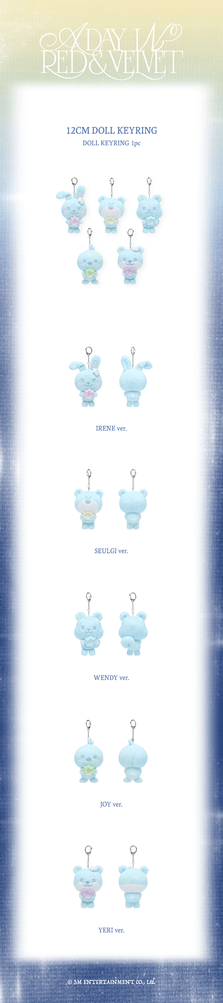 PRE-ORDER Red Velvet A Day in Red & Velvet 12cm Doll Keyring