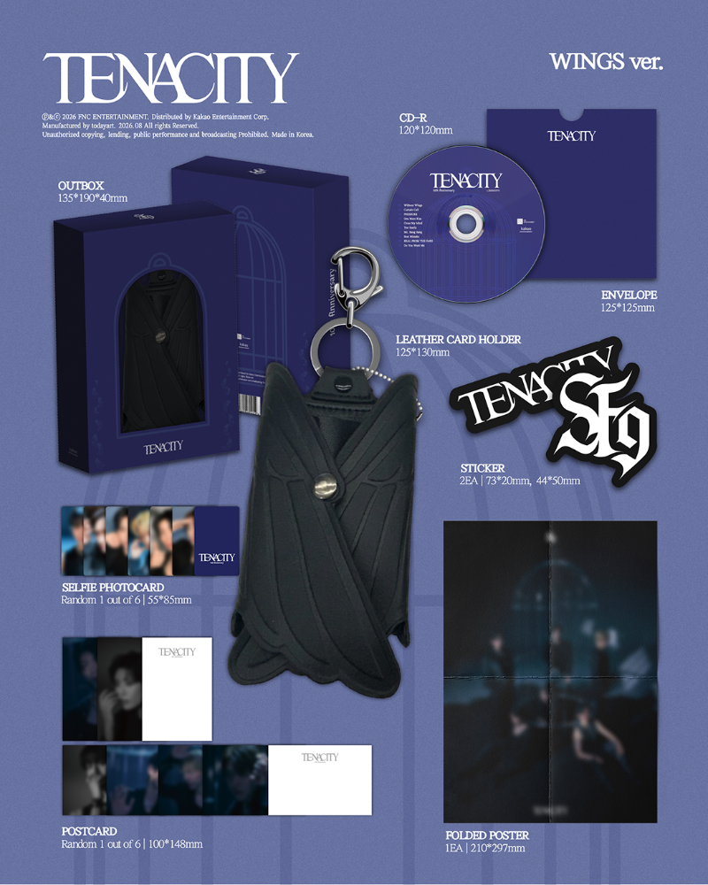 PRE-ORDER SF9 2nd Album TENACITY WINGS Version