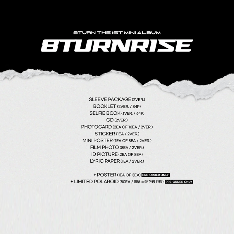8TURN The 1st Mini Album 8TURNRISE – album (Turn / / ) | HobiEgo