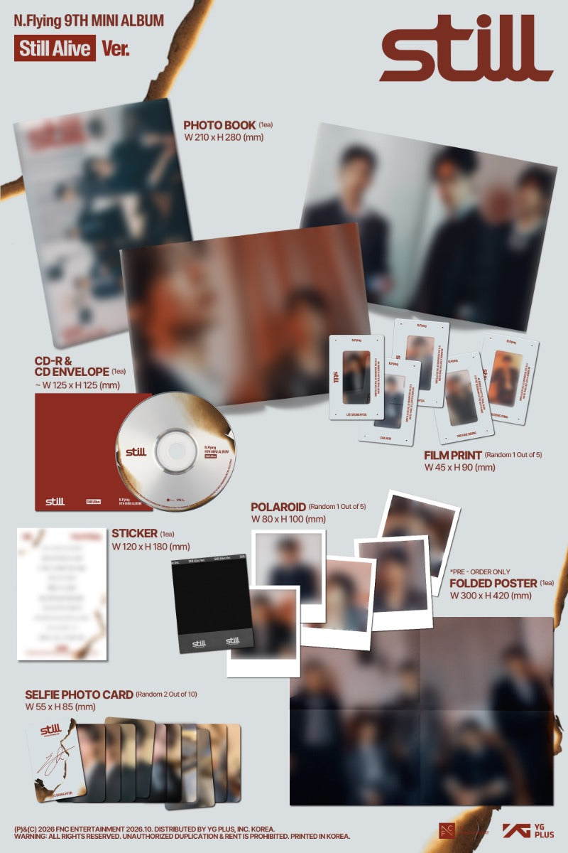PRE-ORDER N.Flying 9th Mini Album Still (Photobook Version)