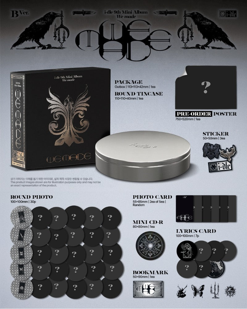 PRE-ORDER i-dle 9th Mini Album We made (B Version)