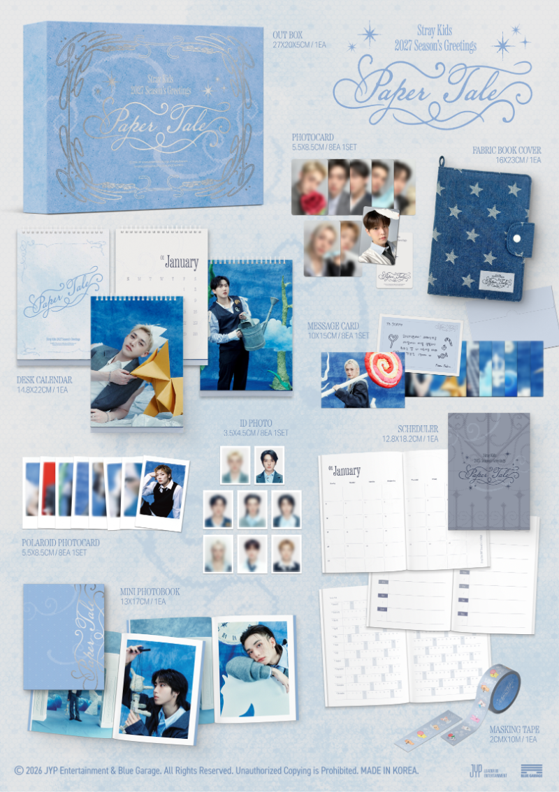 PRE-ORDER Stray Kids 2027 Season's Greetings Paper Tale