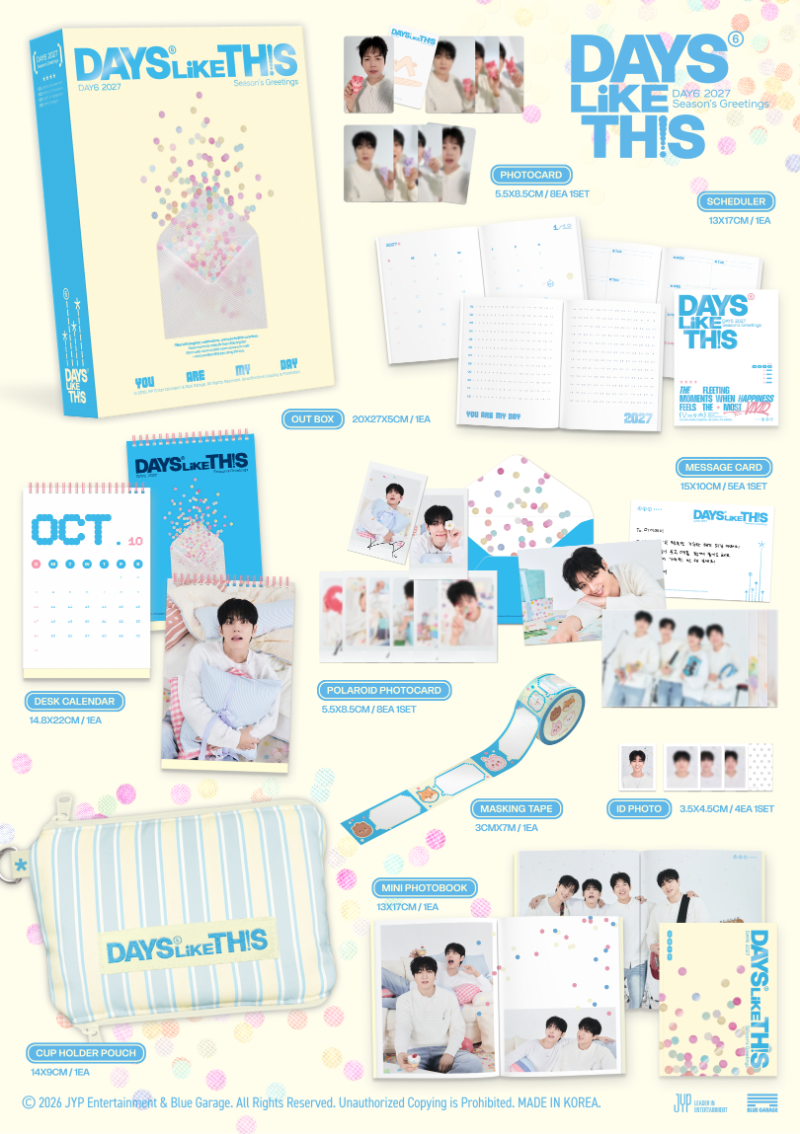 PRE-ORDER DAY6 2027 Season's Greetings DAYS LIKE THIS