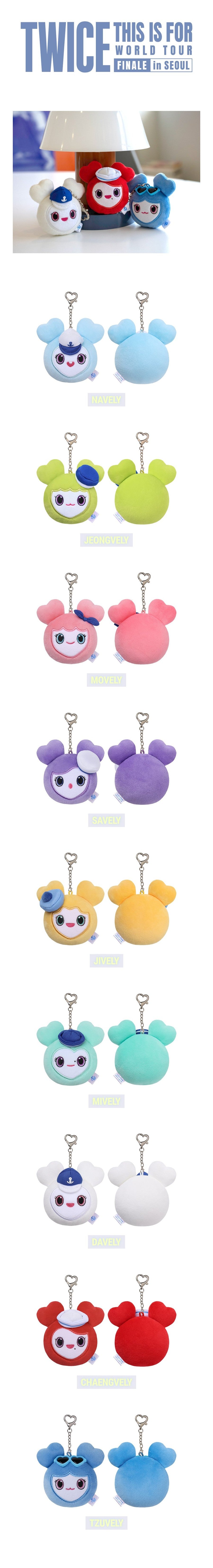 PRE-ORDER TWICE 2026 THIS IS FOR WORLD TOUR FINALE in SEOUL MD LOVELY FACE KEYRING MARINE Version