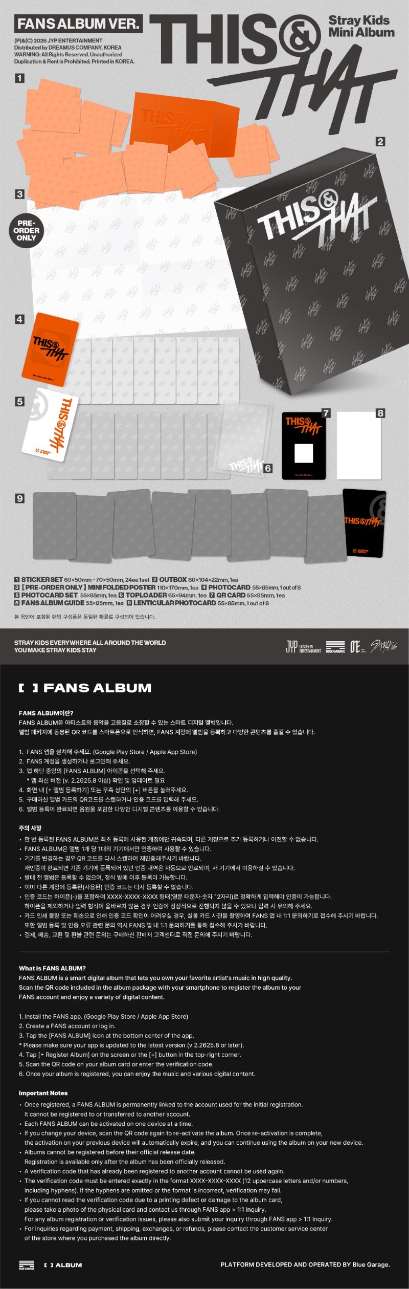 PRE-ORDER Stray Kids 10th Mini Album THIS & THAT (FANS ALBUM Version)