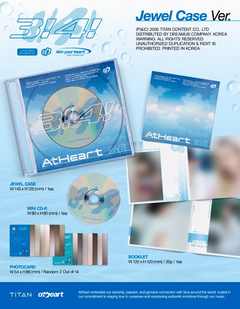 AtHeart Single Album 3!4! (Jewel Case Version)
