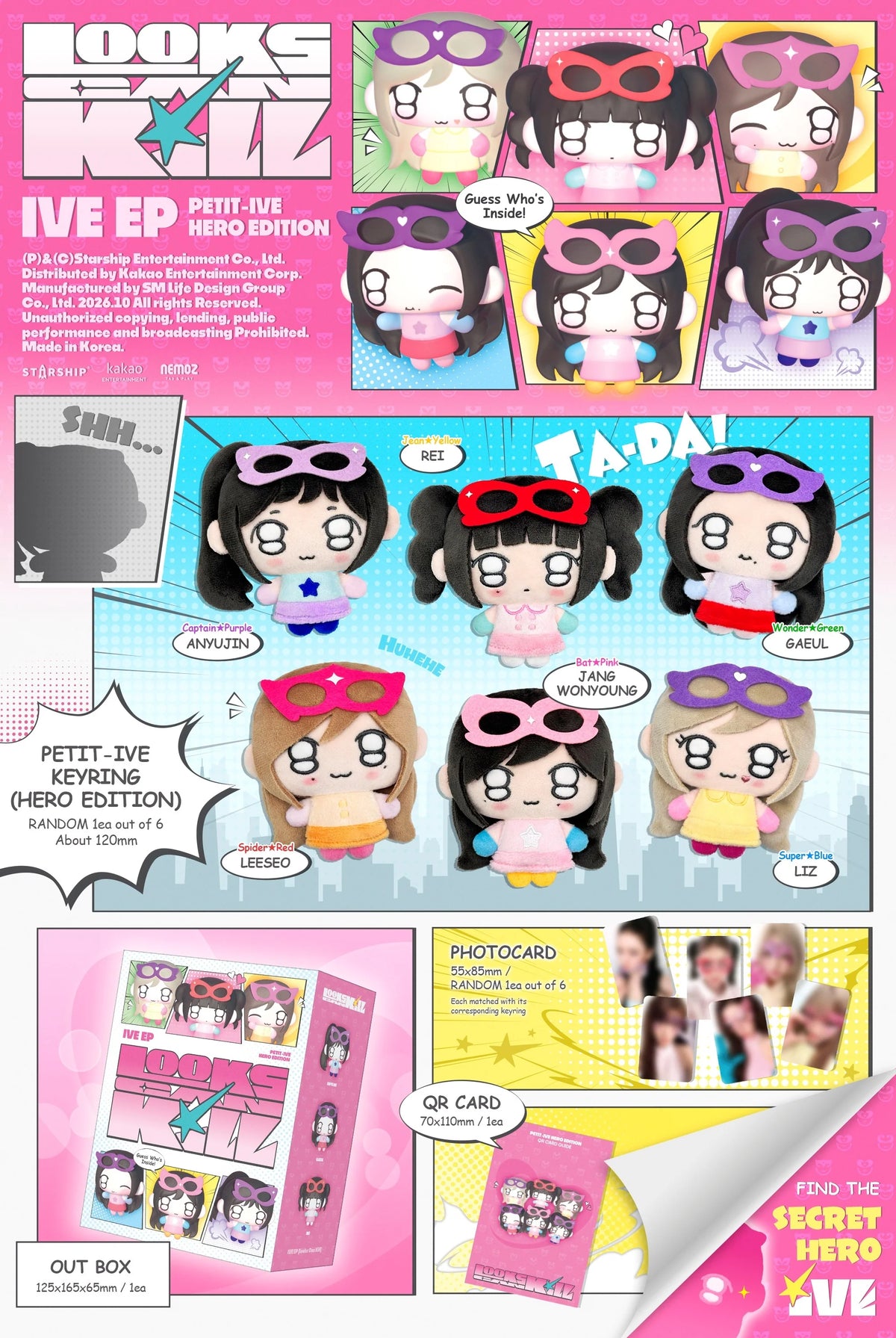 PRE-ORDER IVE 5th EP Looks Can Kill PETIT-IVE Version Limited