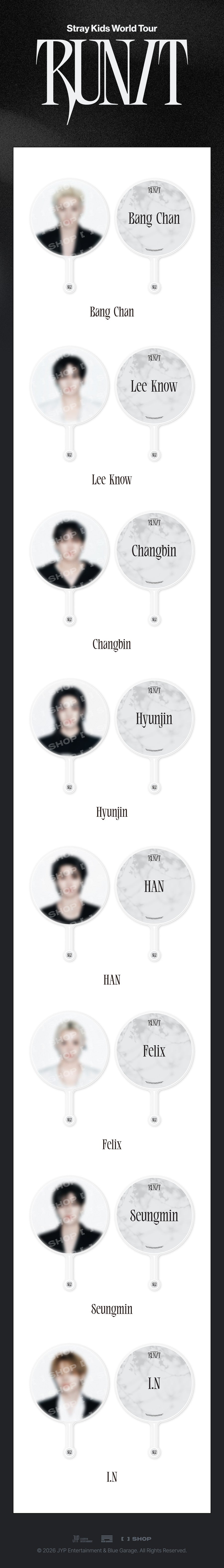 PRE-ORDER Stray Kids World Tour RUN IT MD IMAGE PICKET