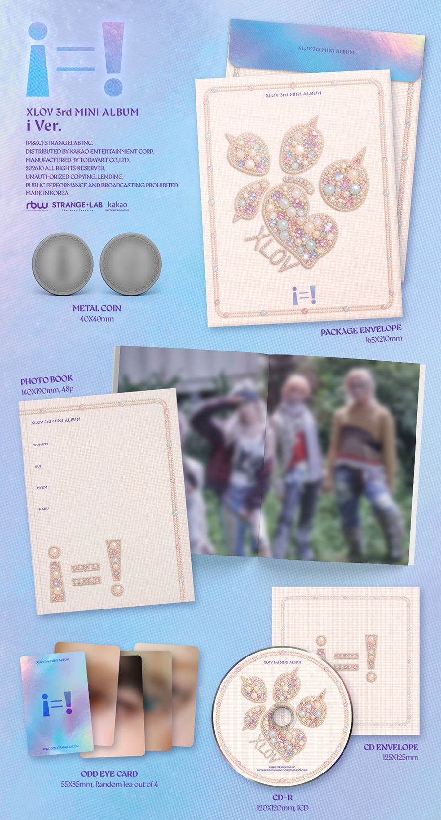 PRE-ORDER XLOV The 3rd EP i=! (i Version)