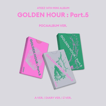 PRE-ORDER ATEEZ 14th Mini Album GOLDEN HOUR : Part.5 (POCAALBUM Version)