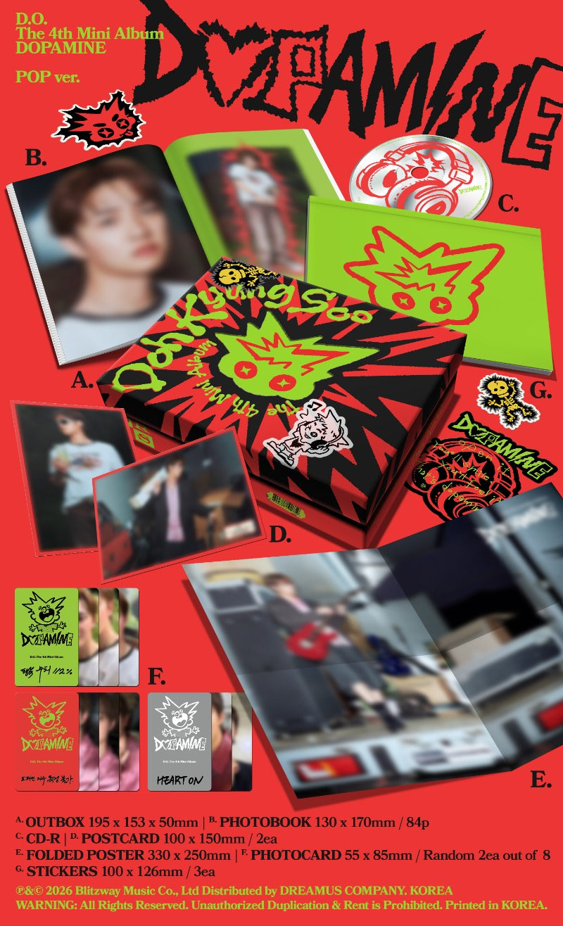 PRE-ORDER D.O 4th Mini Album DOPAMINE