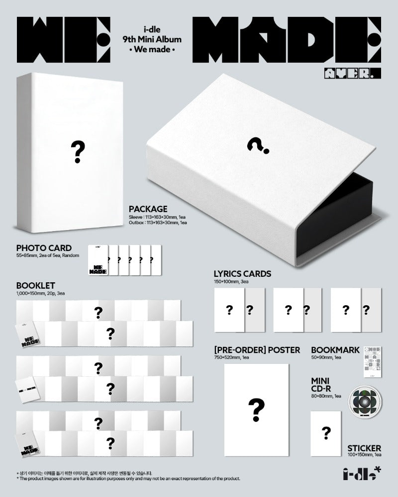PRE-ORDER i-dle 9th Mini Album We made (A Version)