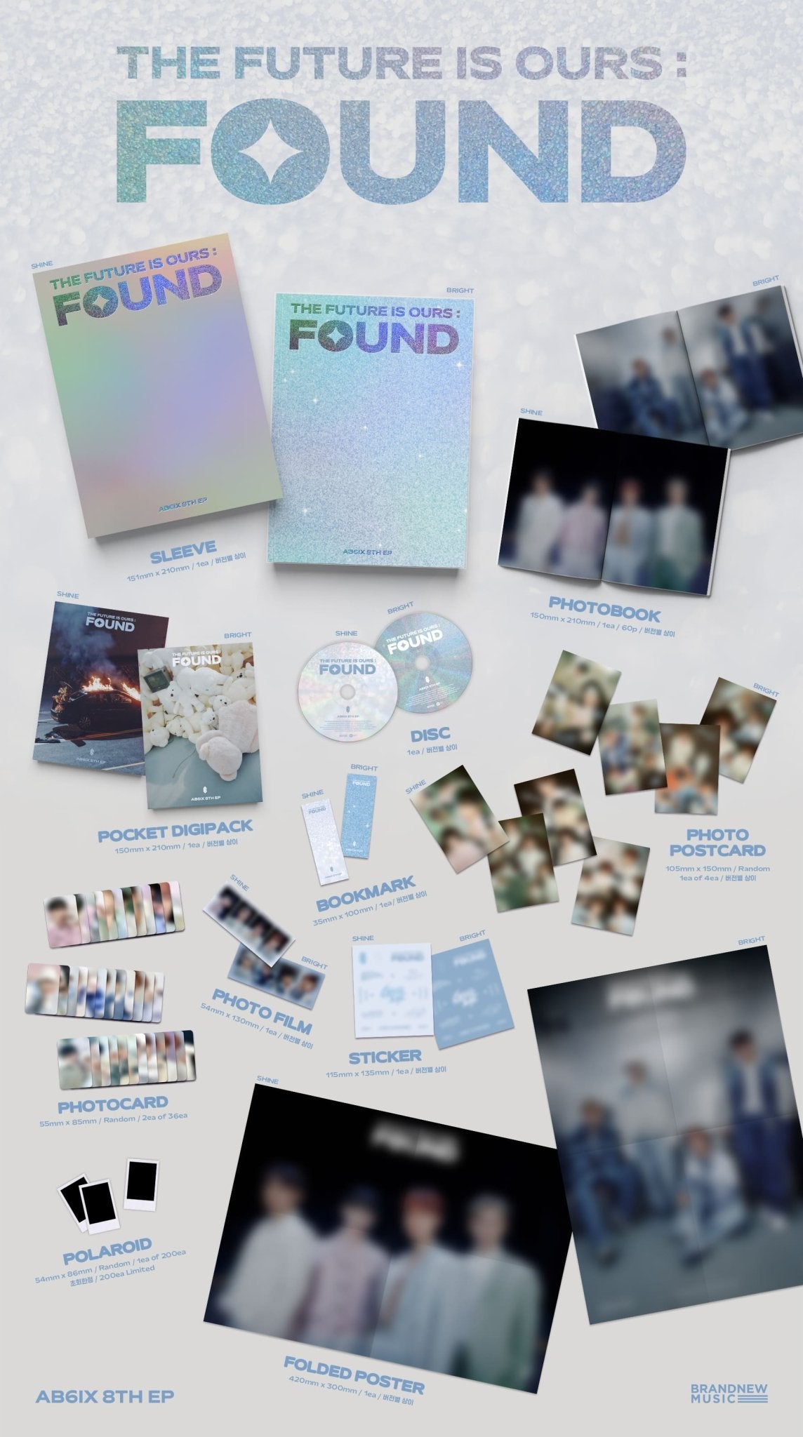 AB6IX 8th EP Album THE FUTURE IS OURS : FOUND + APPLE MUSIC POB – album (SHINE / / ) | HobiEgo