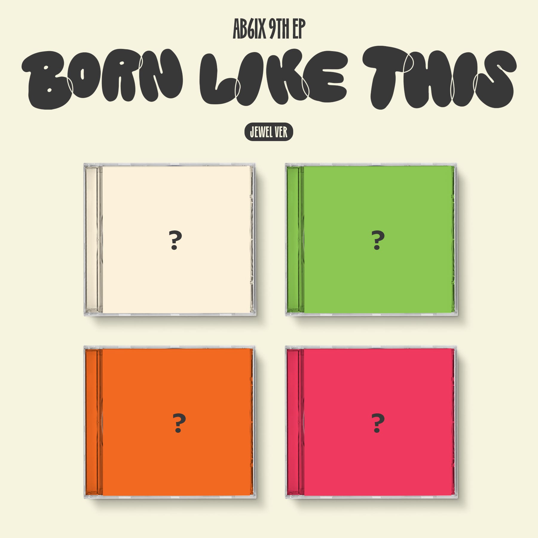 AB6IX 9th EP Album Born Like This (Jewel Version) – album (Woong (WHITE) / / ) | HobiEgo