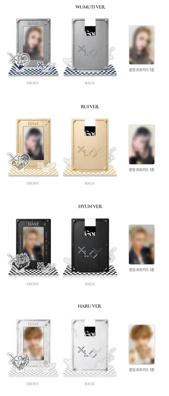 PRE-ORDER XLOV 2ND Mini Album I,GOD Acrylic Photocard Stand