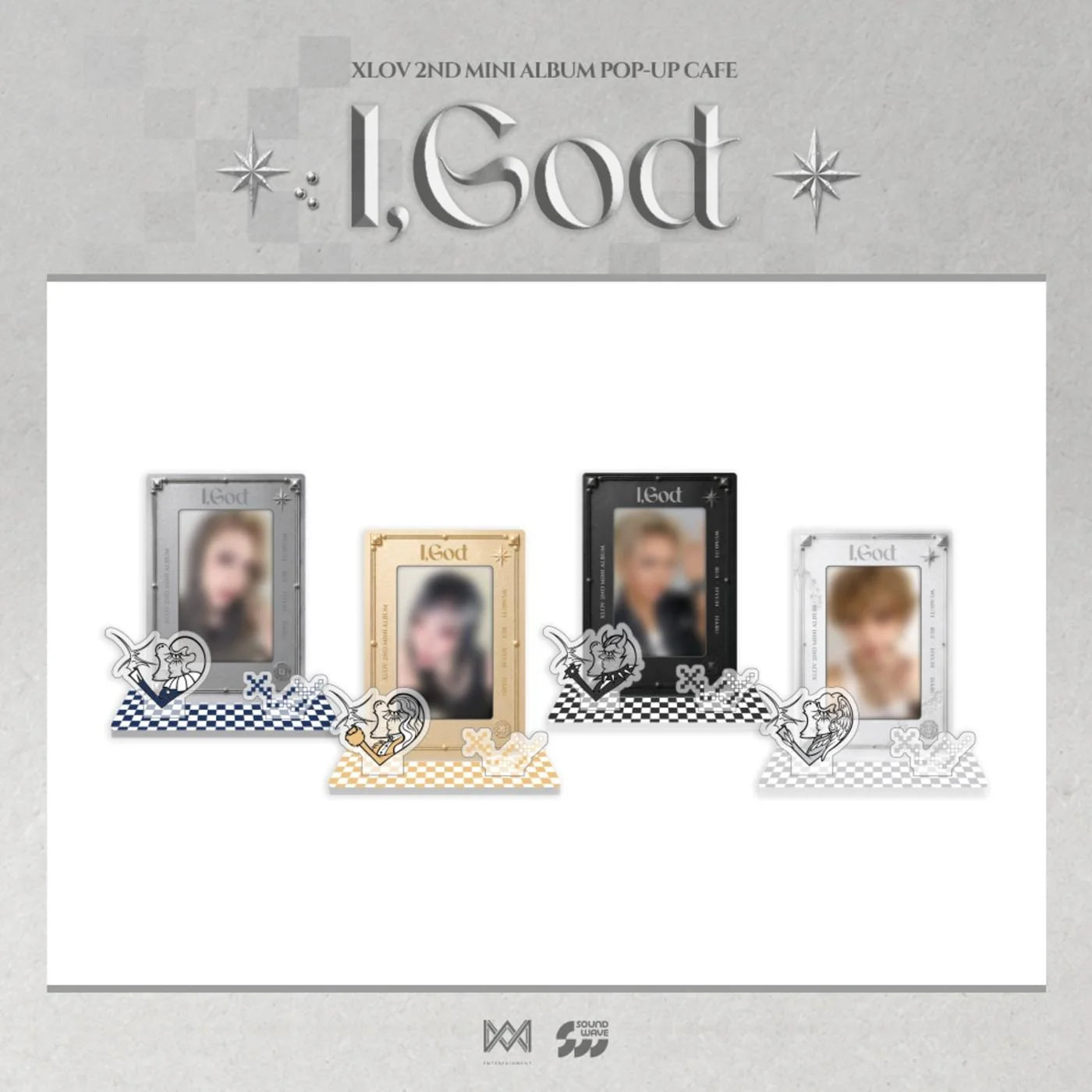 PRE-ORDER XLOV 2ND Mini Album I,GOD Acrylic Photocard Stand