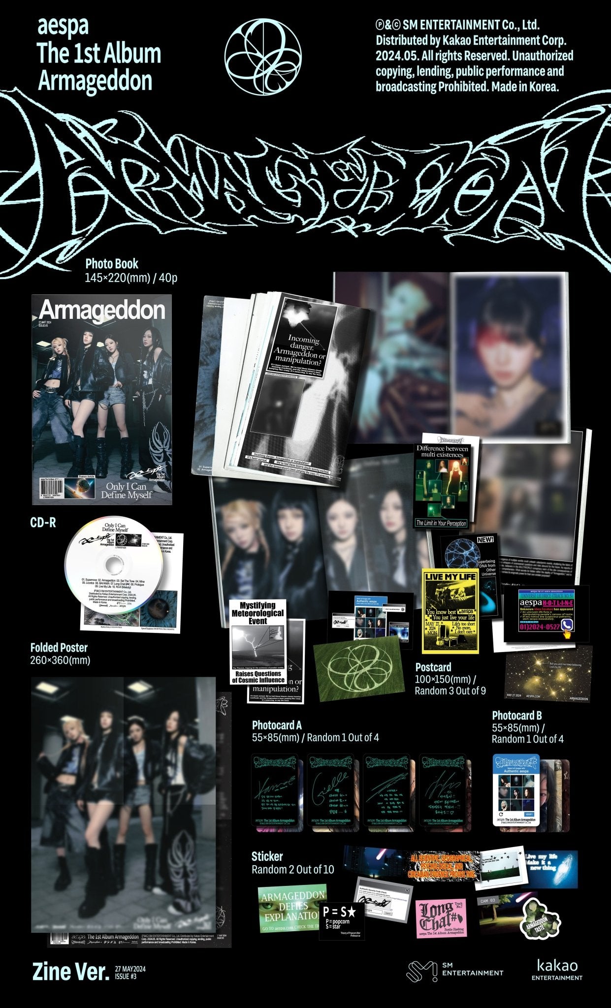 AESPA 1st Full Album Armageddon (Zine Version) – album ( / / ) | HobiEgo