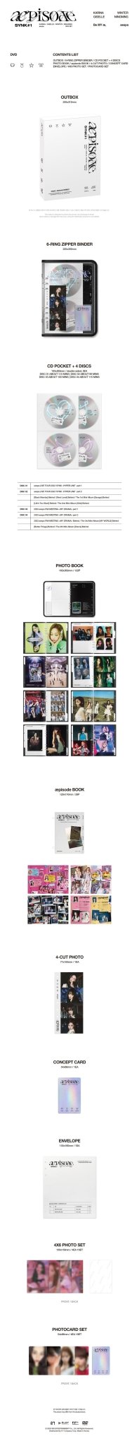 AESPA æpisode SYNK1 DVD + POB – album ( / / ) | HobiEgo
