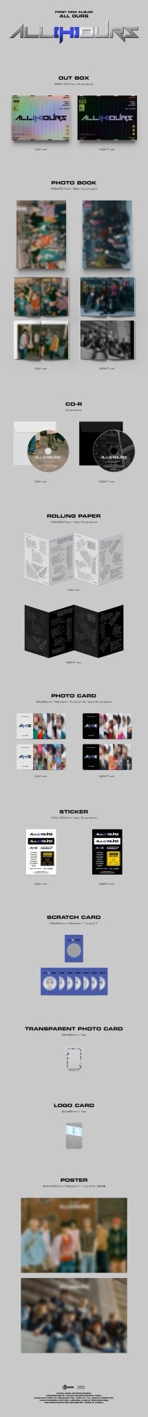 ALL(H)OURS 1st Mini Album ALL OURS – album 8804775368288 (DAY / / ) | HobiEgo