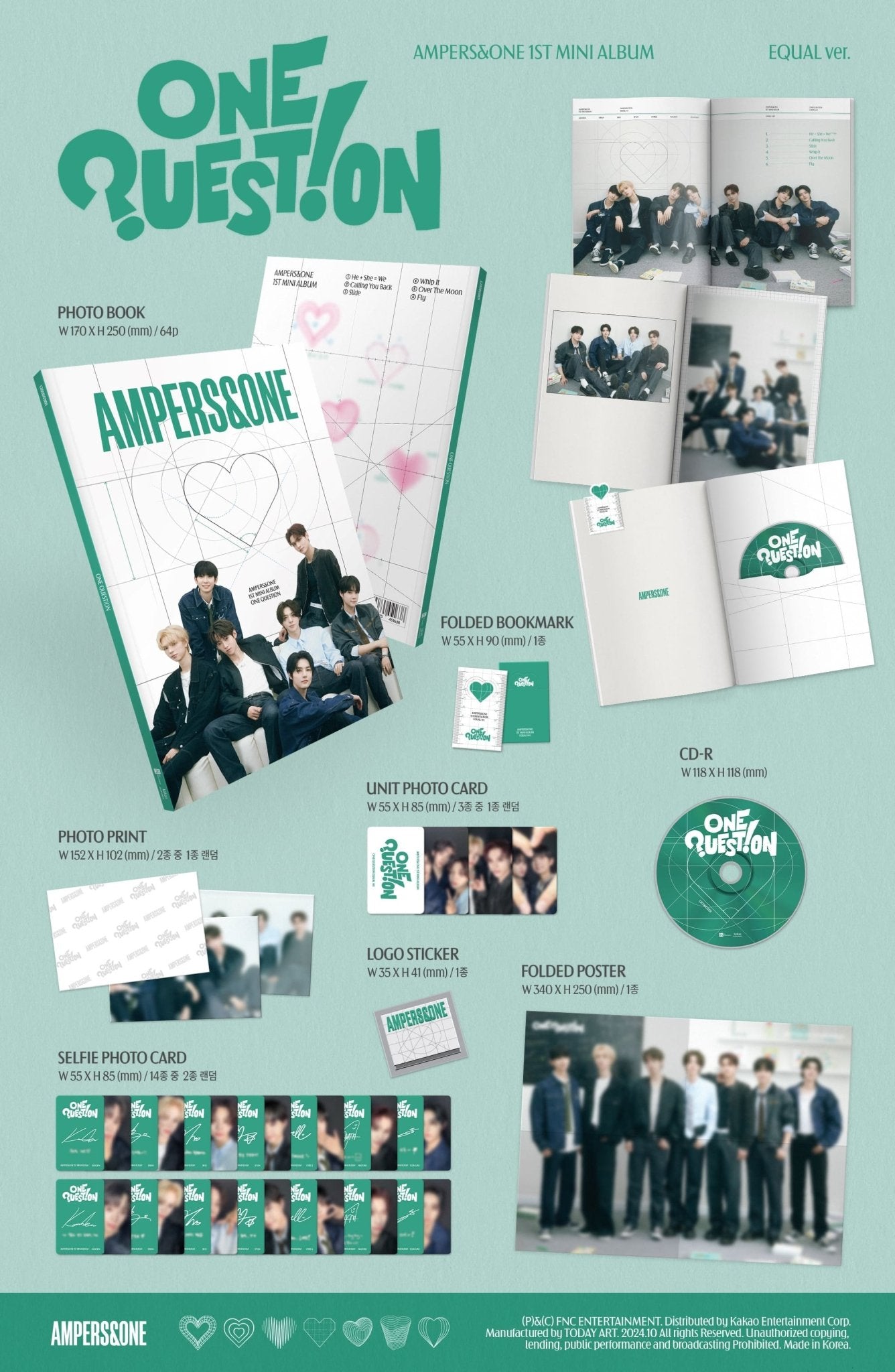 AMPERS&ONE 1st Mini Album ONE QUESTION – album (PLUS / / ) | HobiEgo
