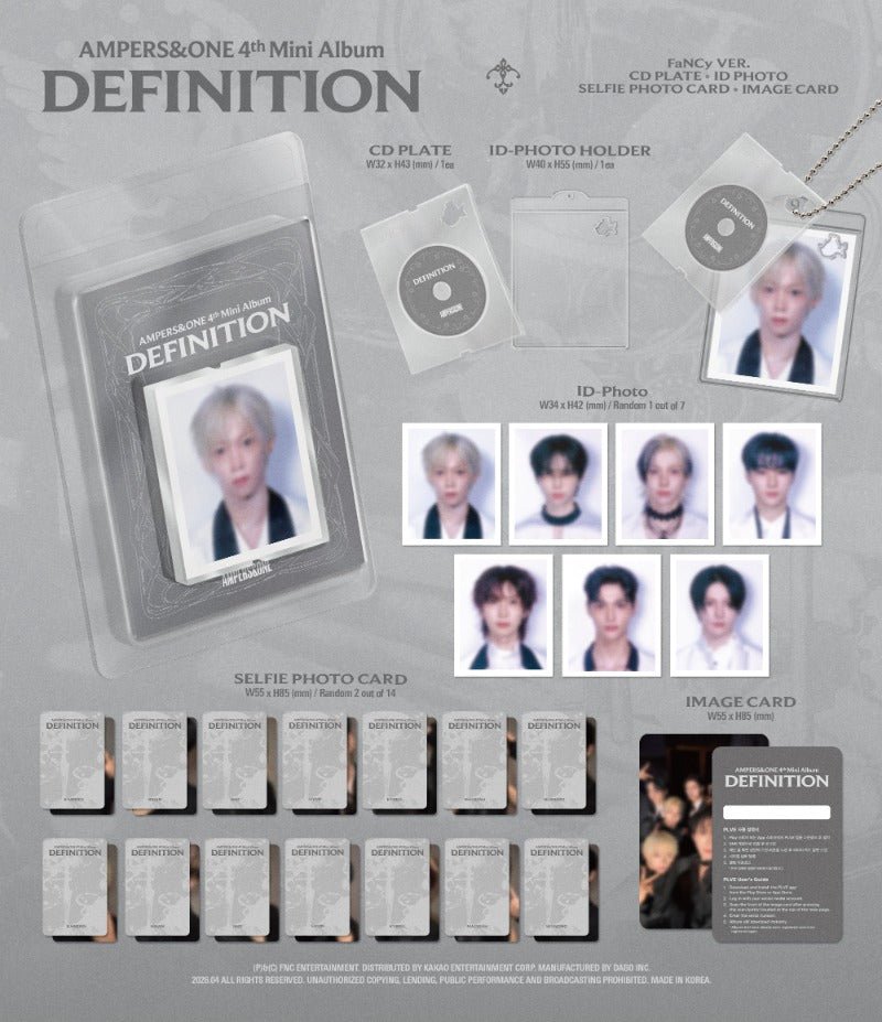 AMPERS&ONE 4th Mini Album DEFINITION (FaNCy PLVE Version) – album 8804775467899 ( / / ) | HobiEgo K - pop Shop