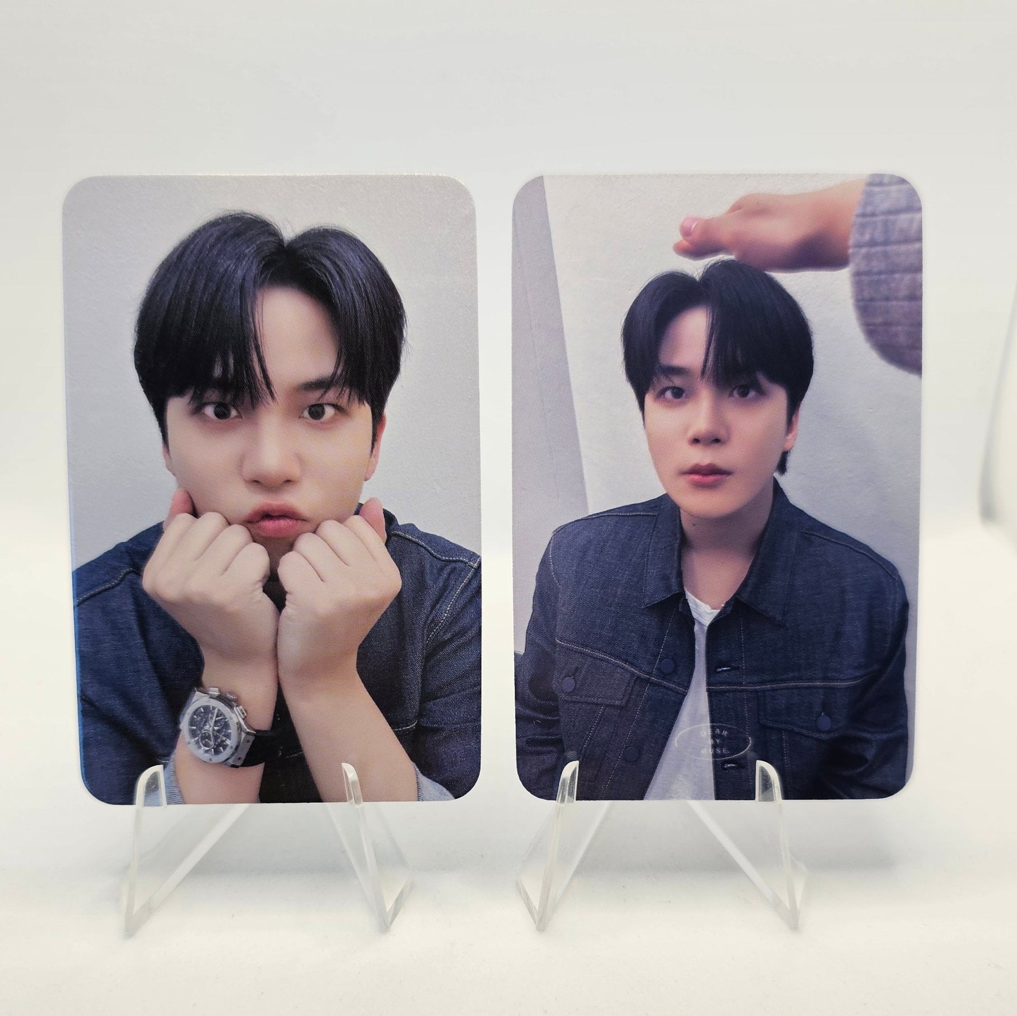 ATEEZ 12th Mini Album GOLDEN HOUR : Part.3 DEAR MY MUSE Double Sided Photocards – photocard (Jongho / / ) | HobiEgo