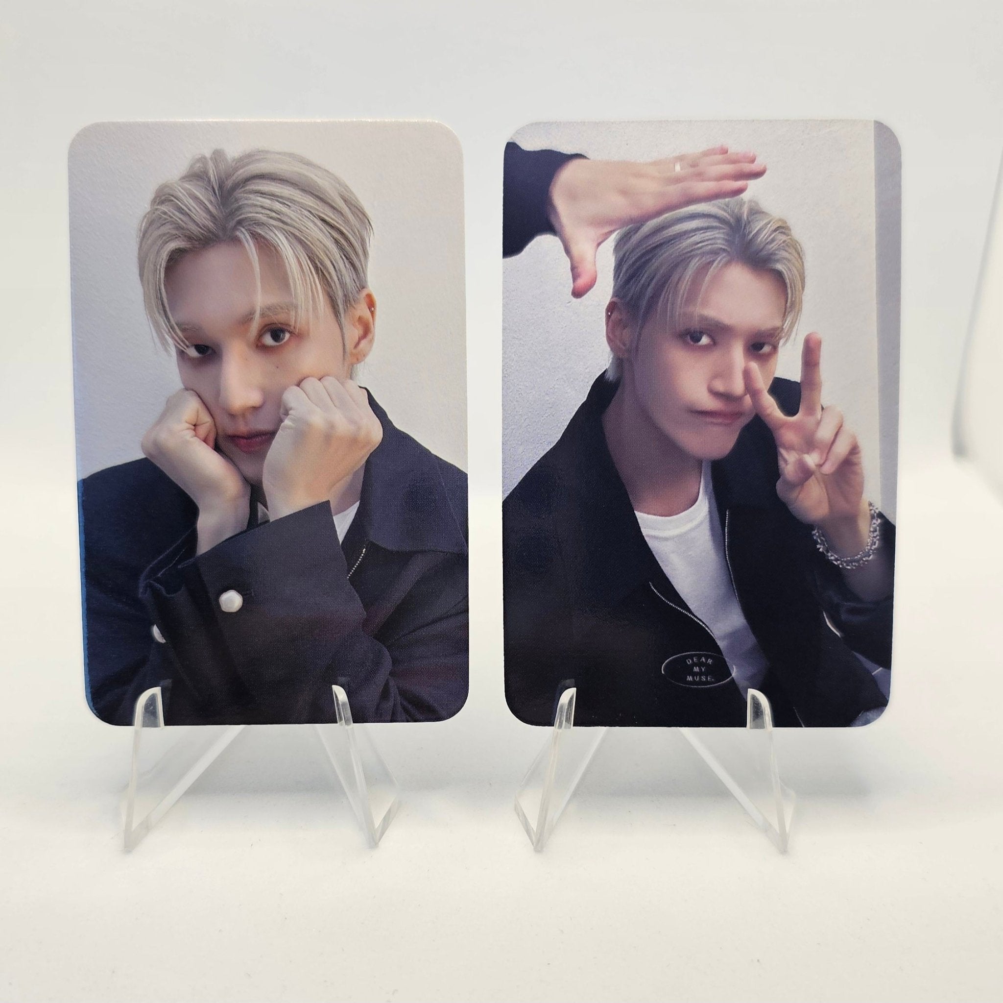 ATEEZ 12th Mini Album GOLDEN HOUR : Part.3 DEAR MY MUSE Double Sided Photocards – photocard (Wooyoung / / ) | HobiEgo