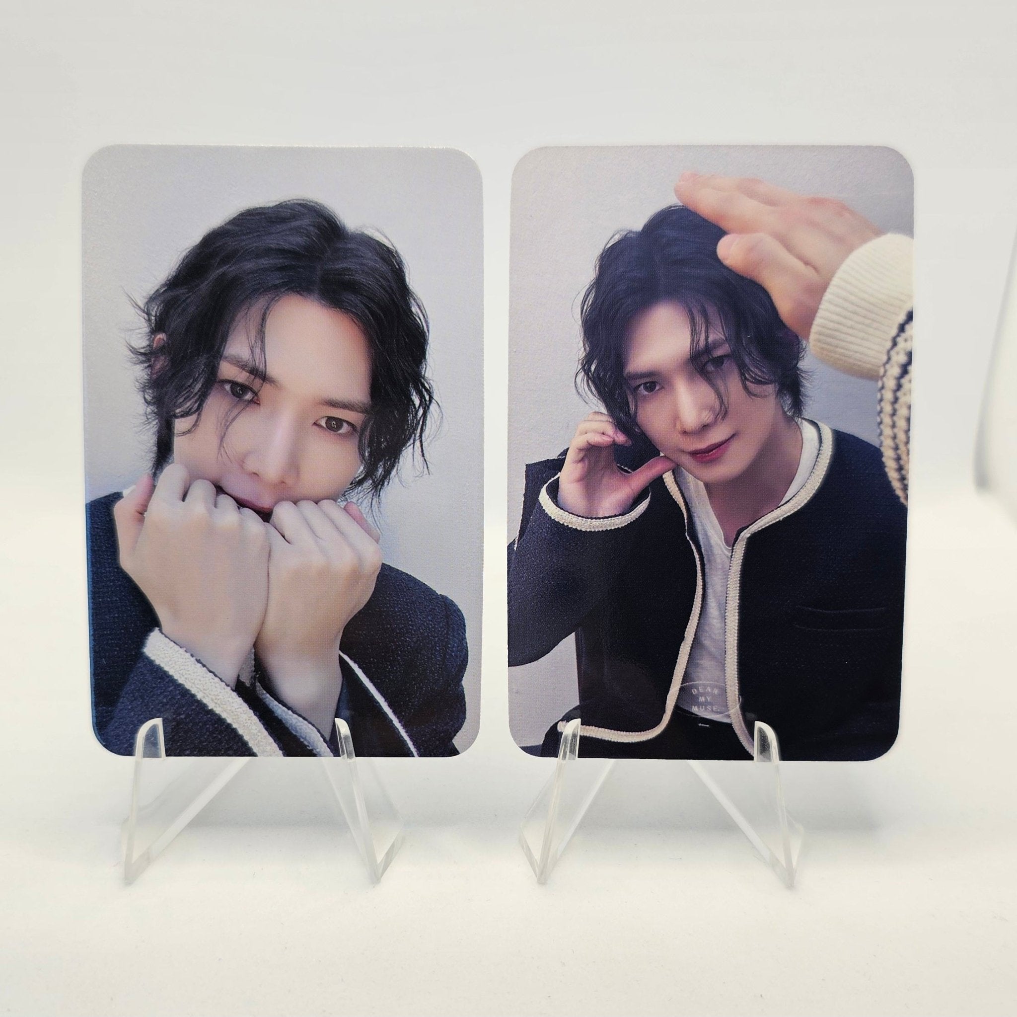 ATEEZ 12th Mini Album GOLDEN HOUR : Part.3 DEAR MY MUSE Double Sided Photocards – photocard (Yeosang / / ) | HobiEgo