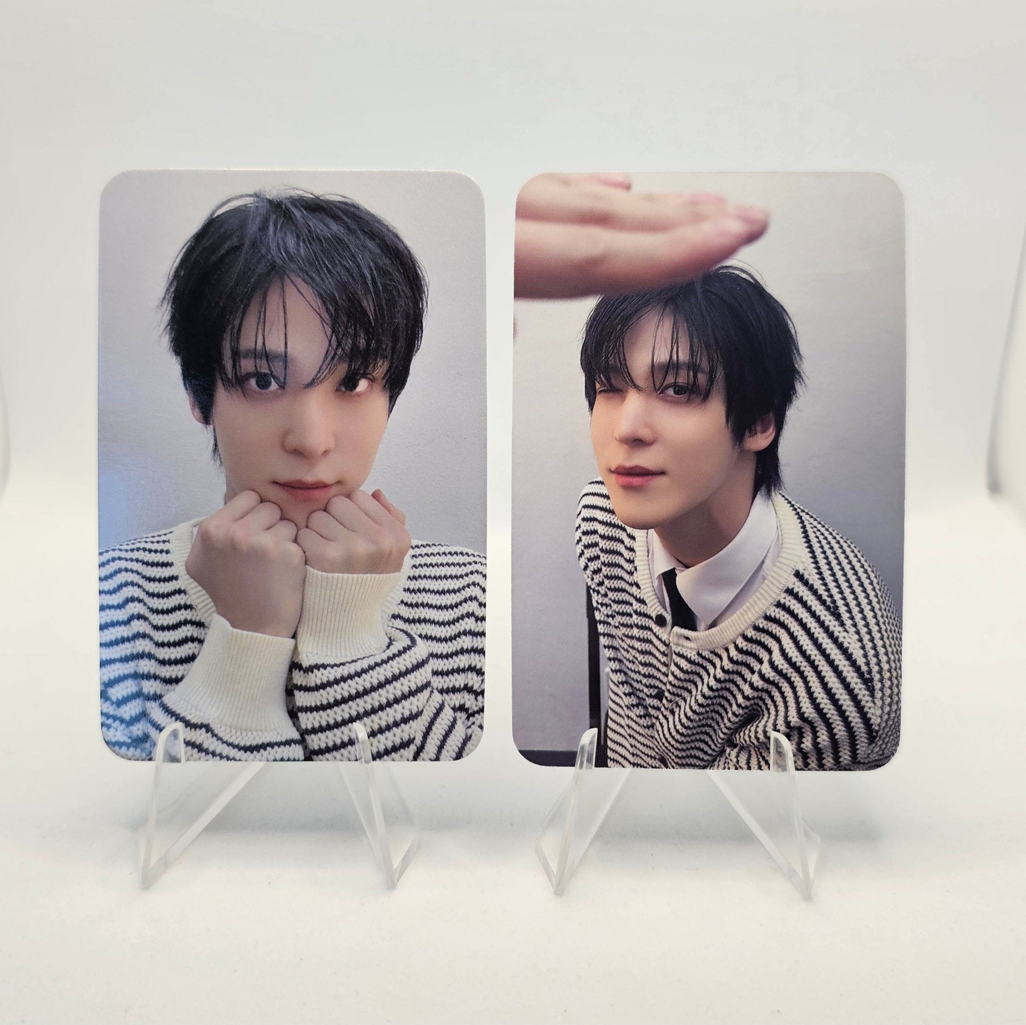 ATEEZ 12th Mini Album GOLDEN HOUR : Part.3 DEAR MY MUSE Double Sided Photocards – photocard (Yunho / / ) | HobiEgo