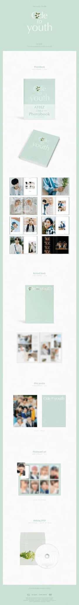 ATEEZ 1ST Photobook Ode to Youth – Photo Book ( / / ) | HobiEgo