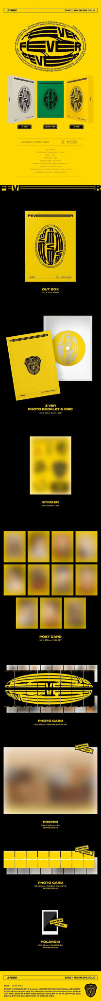 ATEEZ 1st Repackage ZERO : FEVER EPILOGUE – album (A (WHITE) / / ) | HobiEgo