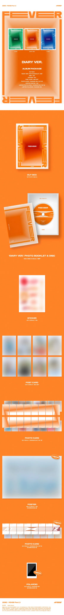 ATEEZ 7th Mini Album ZERO : FEVER Part.3 – album (A (GREEN) / / ) | HobiEgo