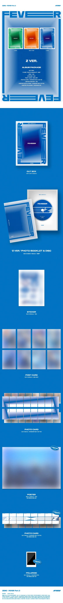 ATEEZ 7th Mini Album ZERO : FEVER Part.3 – album (A (GREEN) / / ) | HobiEgo