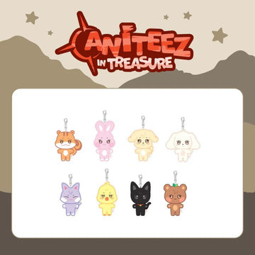 ATEEZ ANITEEZ IN TREASURE Plush Keyring – merch 8800240220792 (Hongjoong / / ) | HobiEgo