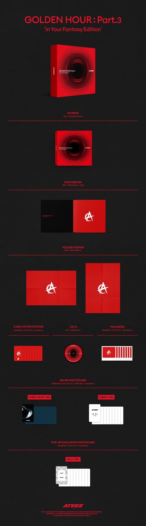 ATEEZ GOLDEN HOUR : Part.3 'In Your Fantasy Edition' (hello82 POP - UP Exclusive) – album ( / / ) | HobiEgo