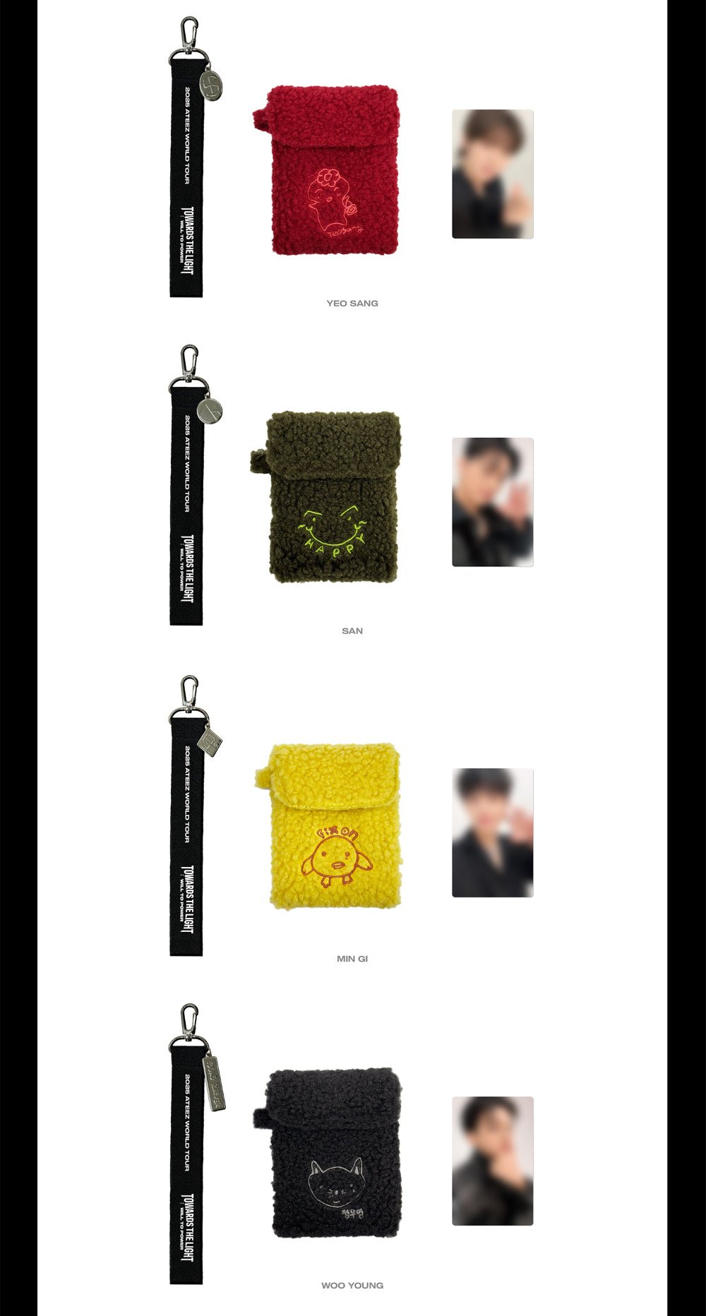 ATEEZ TOWARDS THE LIGHT : WILL TO POWER Strap Mini Pouch – Pouch (Seonghwa / / ) | HobiEgo