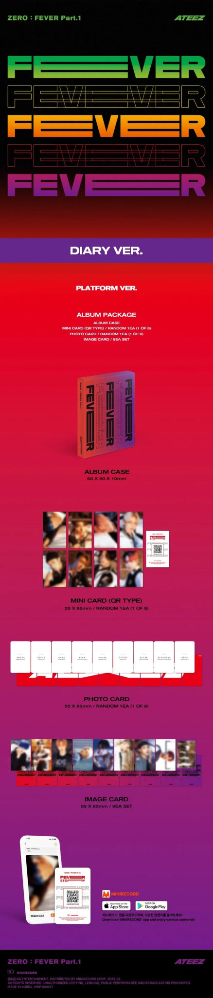 ATEEZ ZERO : FEVER Part 1 (PLATFORM Version) – album (THANXX (GREEN) / / ) | HobiEgo