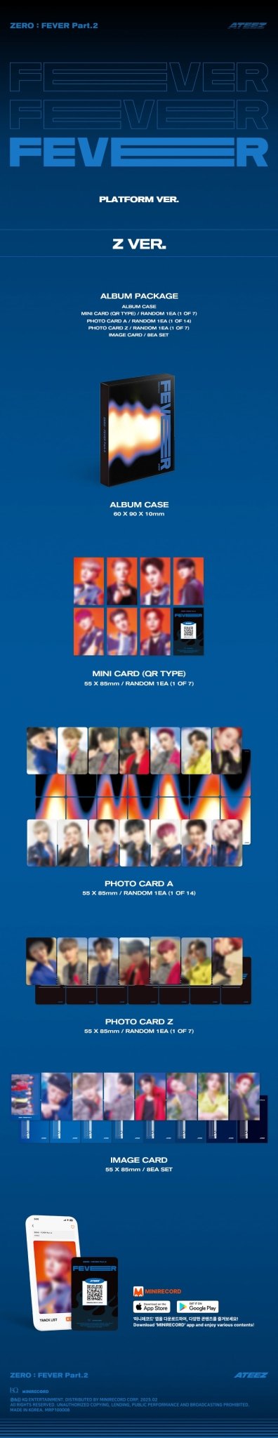 ATEEZ ZERO : FEVER Part 2 (PLATFORM Version) – album (Z (BLUE) / / ) | HobiEgo