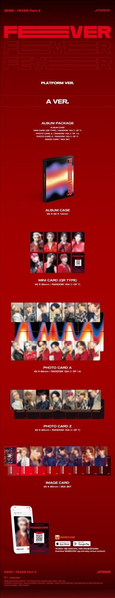 ATEEZ ZERO : FEVER Part 2 (PLATFORM Version) – album (Z (BLUE) / / ) | HobiEgo