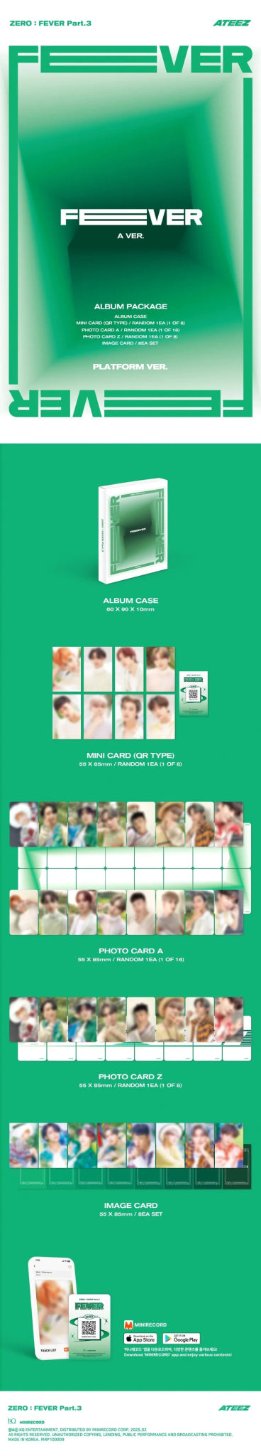 ATEEZ ZERO : FEVER Part 3 (PLATFORM Version) – album (Z (BLUE) / / ) | HobiEgo