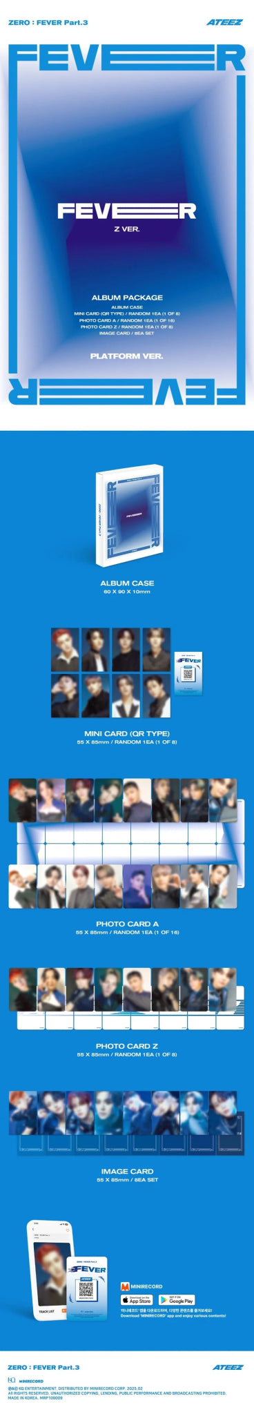 ATEEZ ZERO : FEVER Part 3 (PLATFORM Version) – album (Z (BLUE) / / ) | HobiEgo