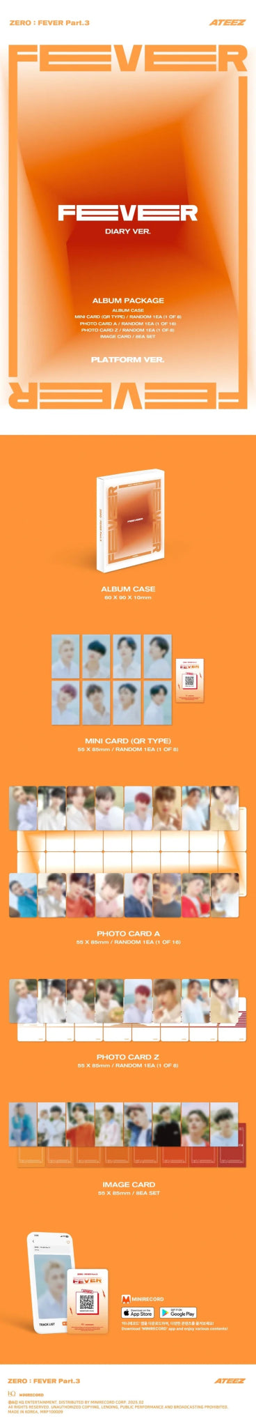 ATEEZ ZERO : FEVER Part 3 (PLATFORM Version) – album (Z (BLUE) / / ) | HobiEgo