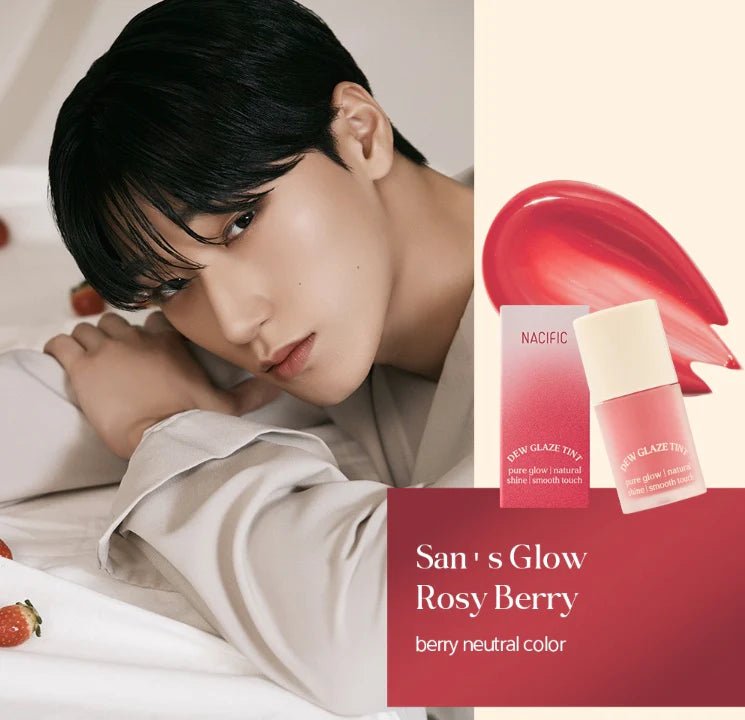 ATEEZ's Pick NACIFIC Dew Glaze Lip Tint – Makeup (Rosy Berry San / / ) | HobiEgo