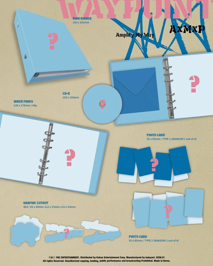AxMxP 1st Mini Album Amplify My Way (Binder Versions) – album (Quiet / / ) | HobiEgo K - pop Shop