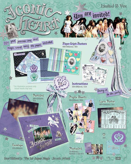 PRE-ORDER Hearts2Hearts Japanese Album ICONIC HEART (Limited Edition B)