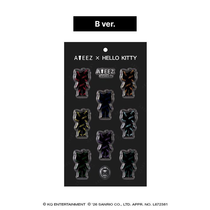 PRE-ORDER ATEEZ X HELLO KITTY' Pop Up Official MD 3D Sticker