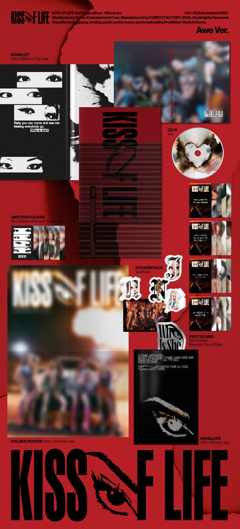 KISS OF LIFE 2nd Single Album Who is she Awe Version