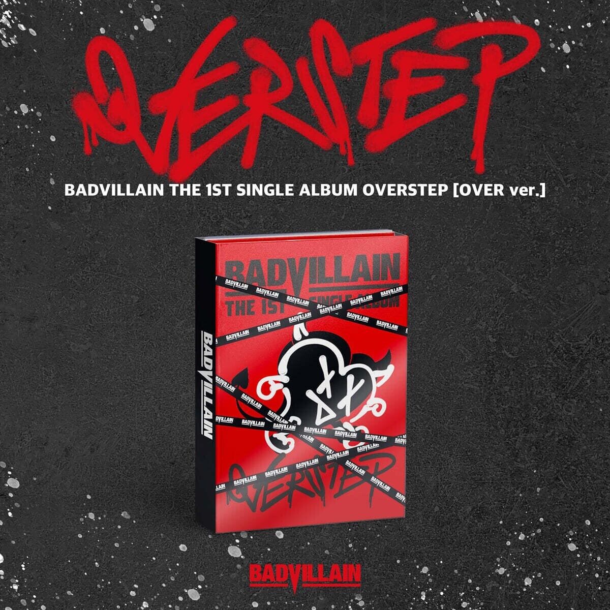 BADVILLAIN 1st Single Album OVERSTEP – album (OVER (RED) / / ) | HobiEgo