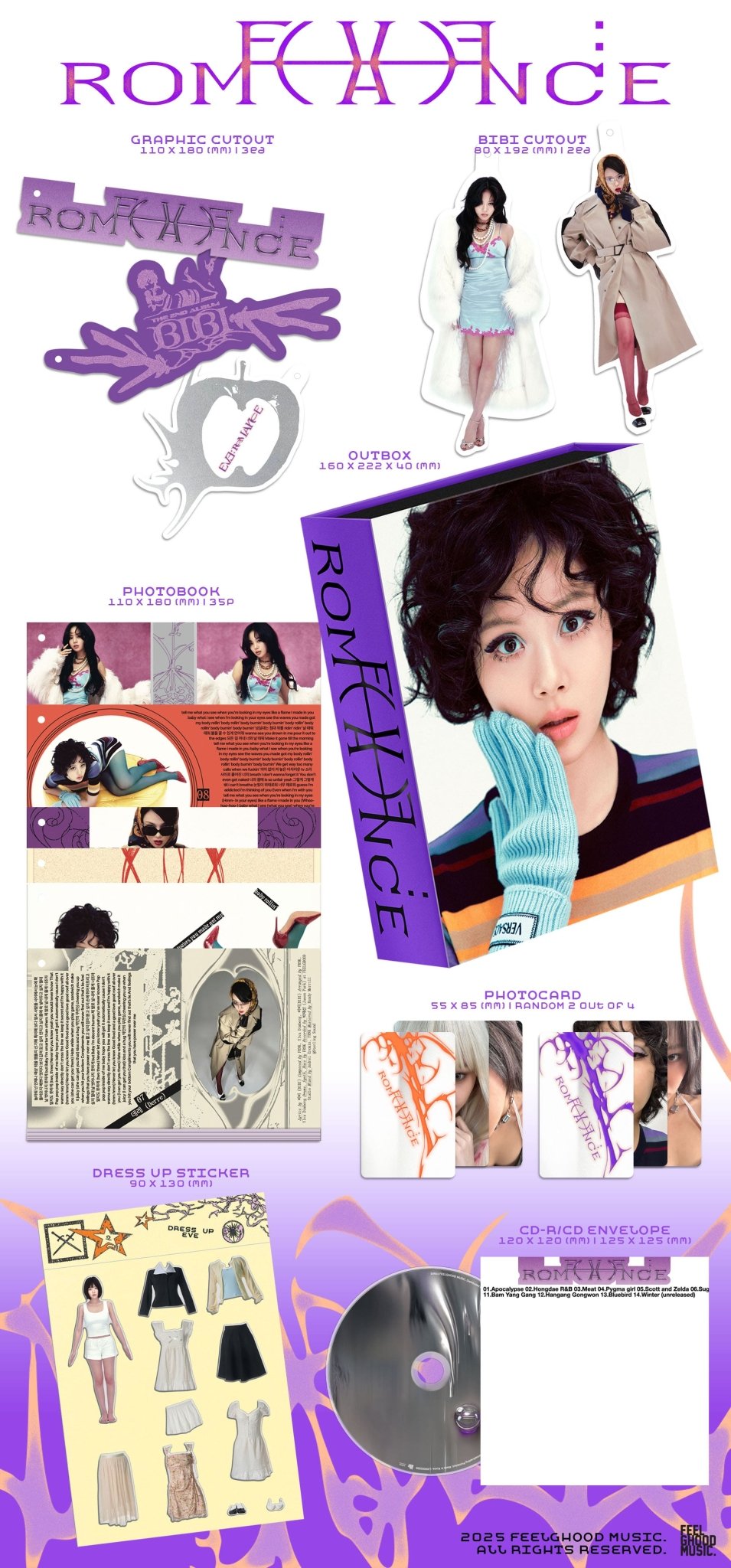 BIBI 2nd Album EVE : ROMANCE – album (EVE (PURPLE) / / ) | HobiEgo